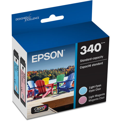 Cartuchos de tinta color Epson 340 Claria Photo HD para impresora XP-8800