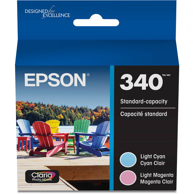 Cartuchos de tinta color Epson 340 Claria Photo HD para impresora XP-8800