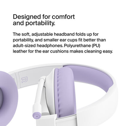Belkin SoundForm Inspire Auriculares Over-Ear para Niños 85 dB Almohadillas Lavables