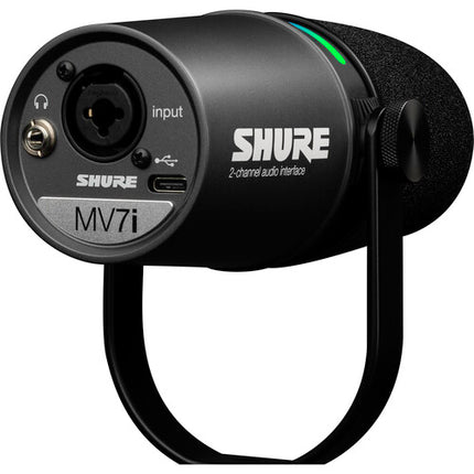 Shure MV7i Micrófono Inteligente con Interfaz USB-C 48 kHz 24-Bit