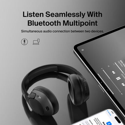 Belkin SoundForm Isolate Auriculares Inalámbricos con ANC 60 Horas Batería Negro