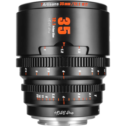 7Artisans Hope 35mm T2.1 Cine Lente S35 para FUJIFILM X con 37° ángulo de visión y 260° foco rotación