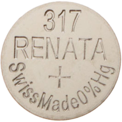 Renata 317 Batería de Óxido de Plata 1.5V para Electrónica Pequeña