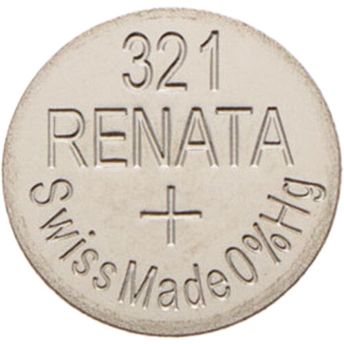 Batería Renata 321 Plata Óxido 1.5V para Electrónica Pequeña