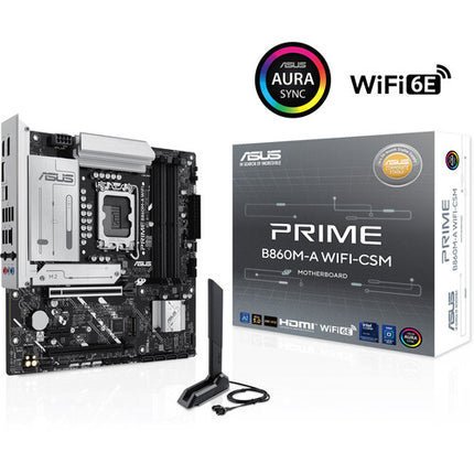 ASUS PRIME B860M-A WIFI-CSM Placa base M-ATX LGA 1851 DDR5 Wi-Fi 6E SATA III