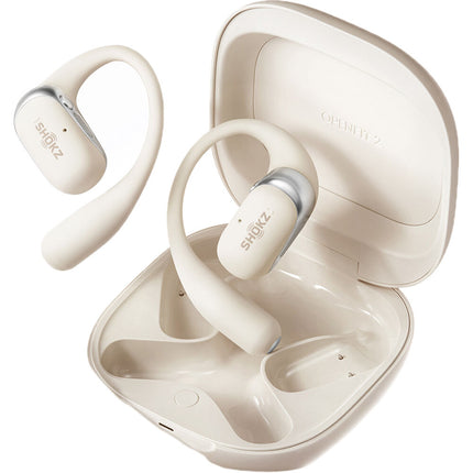SHOKZ OpenFit 2 Auriculares Inalámbricos Abiertos Beige 48 Horas IP55