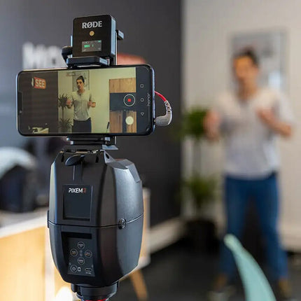 MOVE'N SEE PIXEM 2 Robot camarógrafo con micrófono RODE inalámbrico y trípode LITE