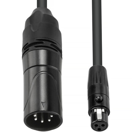 Genaray Mini Cable Adaptador DMX 0.5' 3-Pin Hembra a 5-Pin Macho 110 Ohm