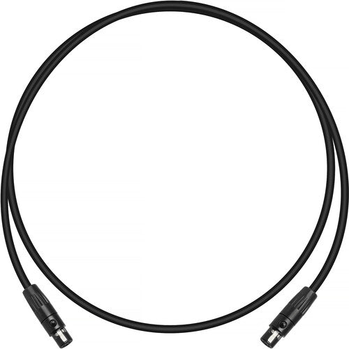 Genaray Mini 3-Pin Hembra a Hembra Cable DMX 3 Pies 110 Ohm 3 Conductores Cobre Estañado