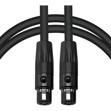 Genaray Mini 3-Pin Hembra a Hembra Cable DMX 3 Pies 110 Ohm 3 Conductores Cobre Estañado