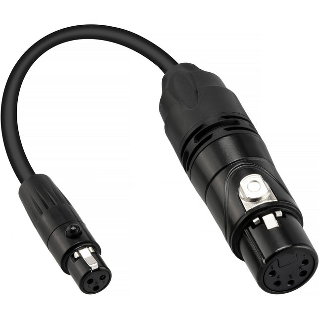 Genaray Mini Cable Adaptador DMX 0.5 pies Conductor Cobre Estaño 110 Ohm