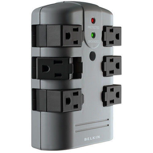 Belkin BP106000 Protector de Sobretensión 6 Tomas 1080 Julios Giratorio