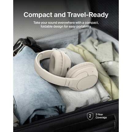 Belkin SoundForm Surround Auriculares inalámbricos supraaurales 60h batería Bluetooth 5.4 Sand