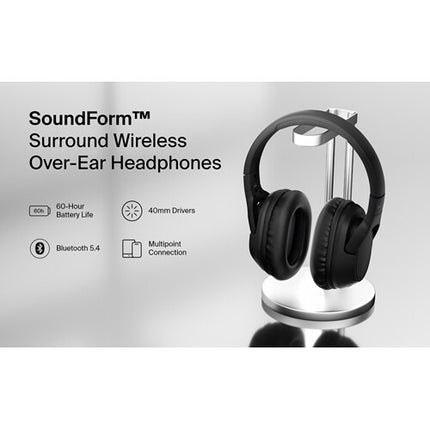Belkin SoundForm Surround Auriculares Inalámbricos Over-Ear Negros 60 Horas Batería Bluetooth 5.4
