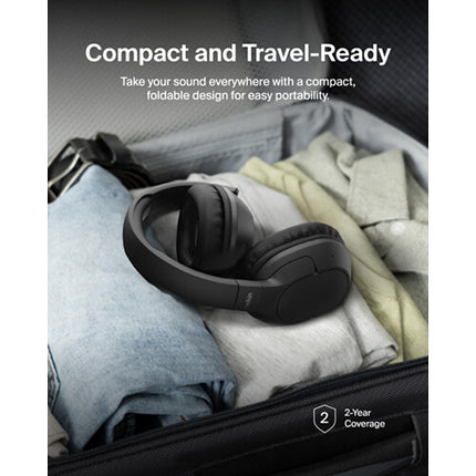 Belkin SoundForm Surround Auriculares Inalámbricos Over-Ear Negros 60 Horas Batería Bluetooth 5.4