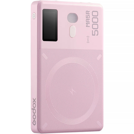 Godox MA5R Luz LED RGB luz 1800-10000K banco de energía rosa
