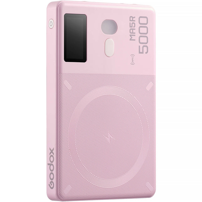 Godox MA5R Luz LED RGB luz 1800-10000K banco de energía rosa