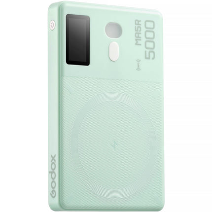 Godox MA5R Luz LED RGB y Power Bank Verde Panel 4.21x2.68 Dimming 0-100%