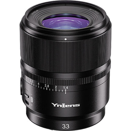 Yongnuo YN 33mm f/1.4 DA DSM WL Pro Lente para Sony E con motor silencioso y diafragma circular 9 hojas