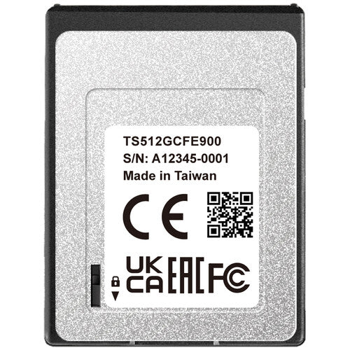 Transcend 512GB CFexpress 900 Tipo B Tarjeta de Memoria 3500 MB/s 2800 MB/s Velocidad
