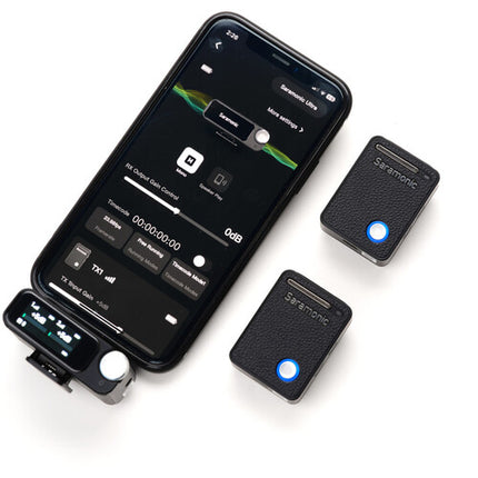 Saramonic Ultra Sistema de Micrófono Inalámbrico Digital Omnidireccional para 2 Personas con Transmisores Clip-On y Alcance de 300 m
