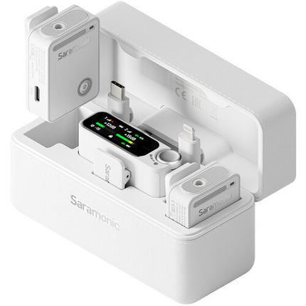 Saramonic Ultra Sistema de Micrófono Inalámbrico Digital Omnidireccional para 2 Personas con Grabación 32-Bit y Alcance 300m