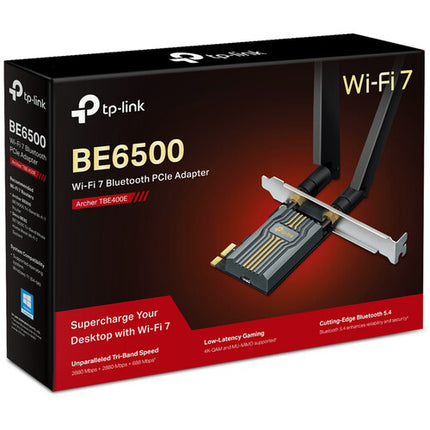 TP-Link Archer TBE400E Adaptador PCIe Wi-Fi 7 Tri-Banda Bluetooth 5.4 642 Mb/s