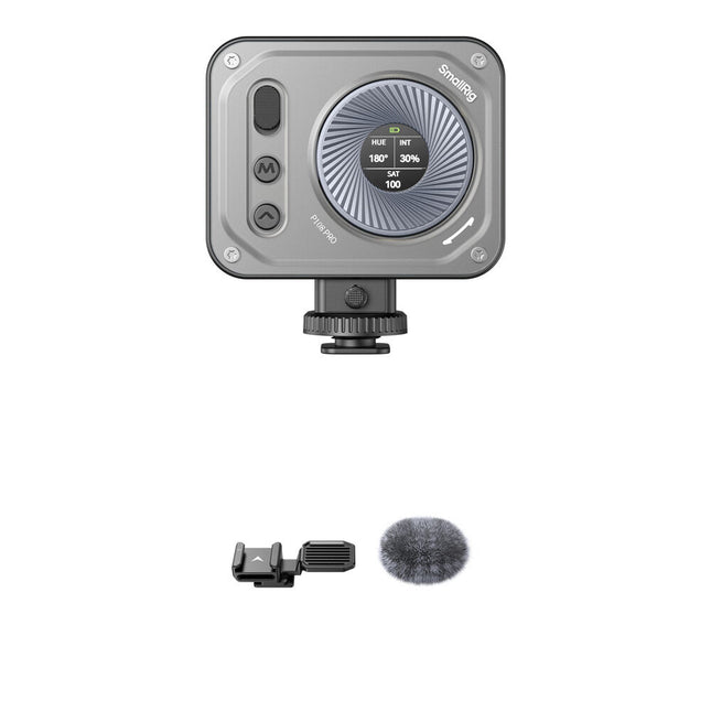 SmallRig Vibe P108 Pro Luz LED Mini con Adaptador Windshield para Sony ZV-E10 y ZV-1