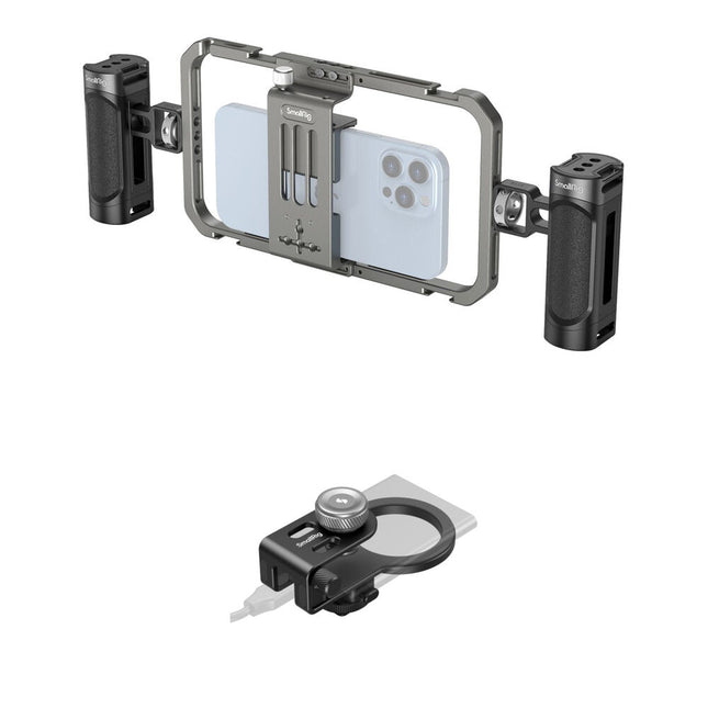 SmallRig Kit de Video Básico All-in-One con Jaula para Móvil SSD 0.3-0.6 pulgadas
