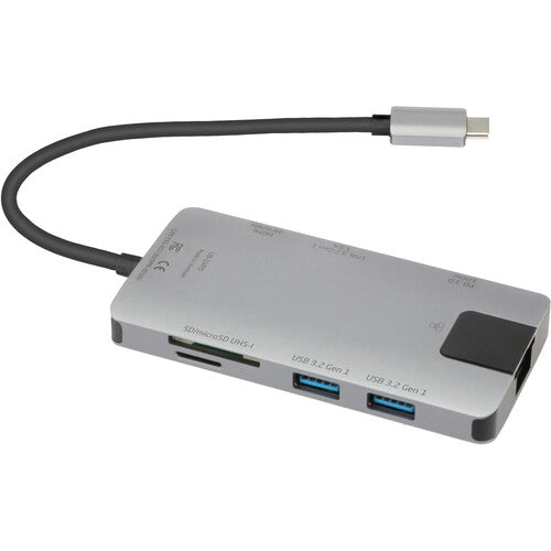 Xcellon 8 en 1 USB-C 3.2 Gen 1 Hub Multimedia con HDMI 4K y 100W PD