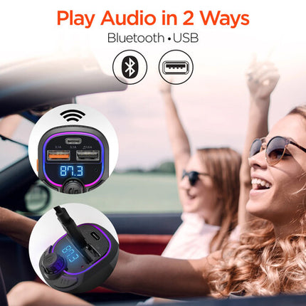 HyperGear IntelliCast Road Transmisor FM y Cargador de Coche USB 3 Puertos 3.1A