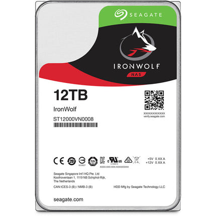 Seagate 12TB IronWolf Disco Interno NAS 3.5" 7200 rpm SATA III 4-Pack