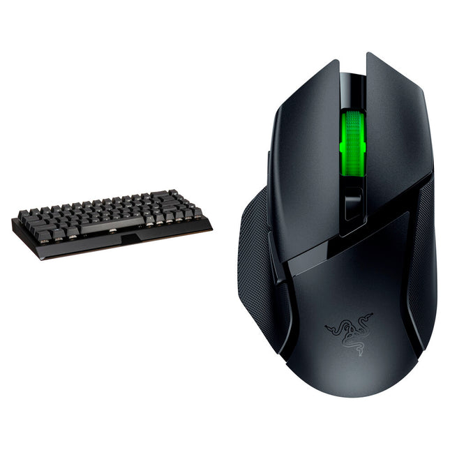 Razer BlackWidow V3 Mini teclado mecánico 65% inalámbrico y ratón inalámbrico Basilisk V3 X 18000 dpi 7 botones programables