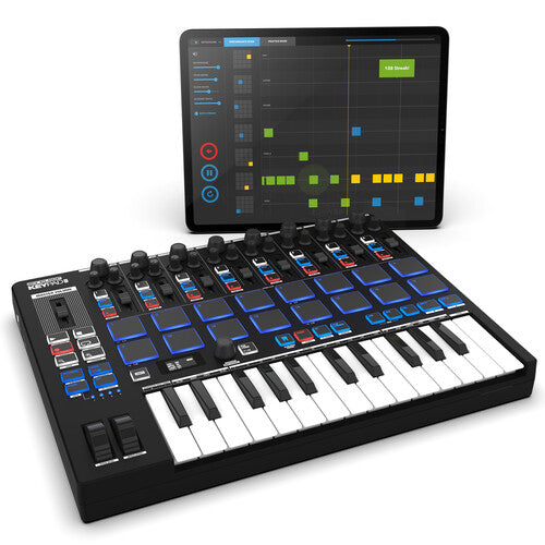 Reloop Keypad Pro Controlador USB-MIDI compacto 25 teclas 16 pads velocidad