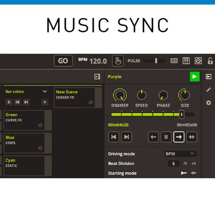 ADJ myDMX 5 Express Software Control DMX 256 Canales USB-C