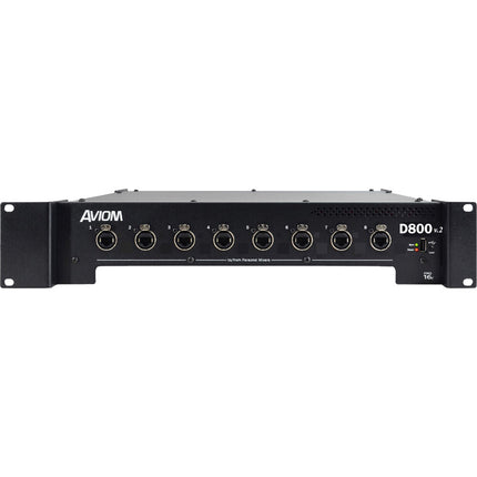 Aviom D800-Dante v.2 Distribuidor A-Net con Entrada A-Net Bridge 64 Canales