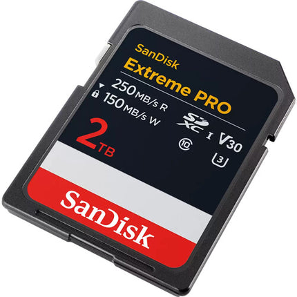 SanDisk 2TB Extreme PRO Tarjeta de Memoria SDXC UHS-I 250MB/s