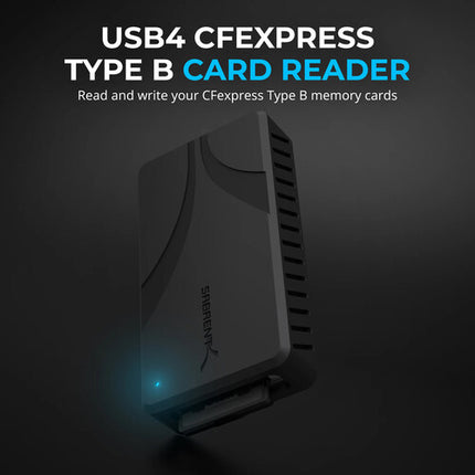 Sabrent USB4 Lector de Tarjetas CFexpress Tipo B 40 Gb/s 3500 MB/s USB-C