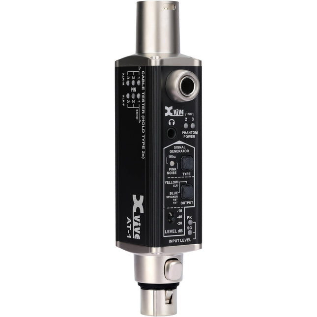 Xvive Audio AT-1 Probador de Audio Portátil con Generador de Señal y Batería Recargable