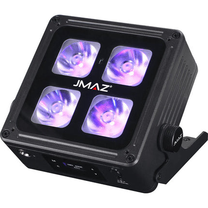JMAZ MAD PAR 4IP Luz LED RGBWA+UV Exterior IP65 Batería 14h Difusor 20°