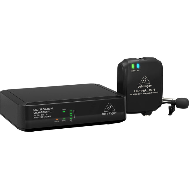 Behringer ULM300LAV Sistema Micrófono Lavalier Inalámbrico Digital 2.4 GHz 200 ft 24 h batería