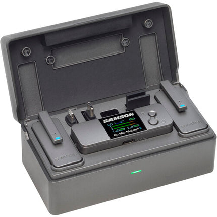 Samson Go Mic Mobile 2 Micrófono Inalámbrico Doble 2.4 GHz 5h Batería Estuche Carga