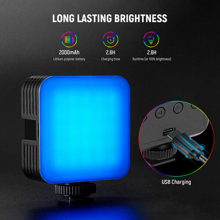 Neewer RGB61 Luz LED RGB para video 800 Lux 2500-8500K 2-Pack con Diffuser