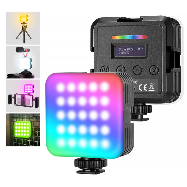 Neewer RGB61 Luz LED RGB para video 800 Lux 2500-8500K 2-Pack con Diffuser