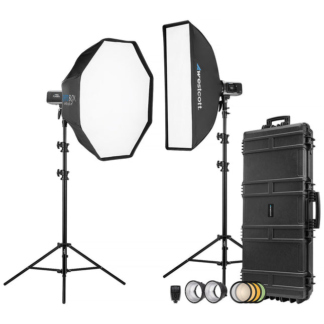Westcott FJ400 II Kit de Estrobos 400Ws Táctil con Disparador FJ-X3 para Sony 2 Luces y Maletín Rigido