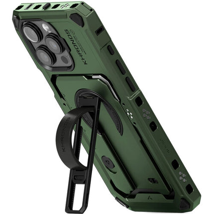 Tilta Khronos Funda para iPhone 16 Pro Verde Bosque Ajuste Personalizado y Diseño Expandible