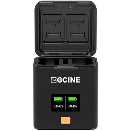 ZGCINE Cargador Dual Rápido para Baterías Nikon EN-EL15 con Pantalla OLED y Almacenamiento para Tarjetas