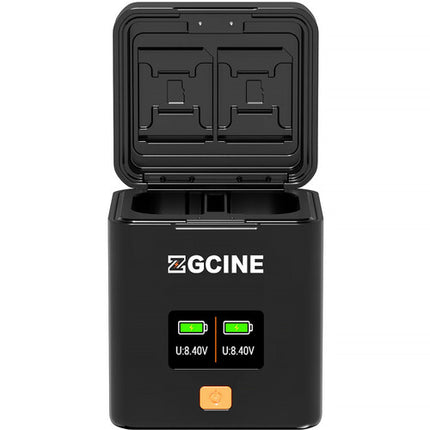ZGCINE Cargador Rápido Doble para Baterías Canon LP-E6 OLED 0.96" USB-C