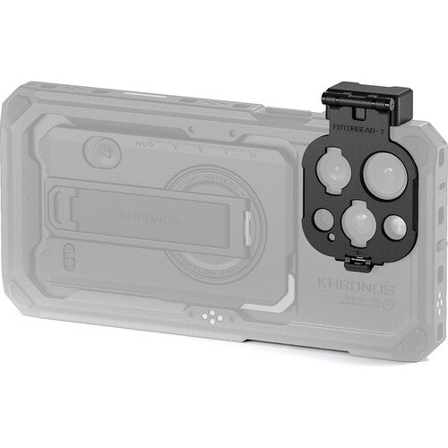 Adaptador de Montura Tilta Khronos T-Series para Lentes iPhone 16 Pro y Pro Max Acero Aluminio