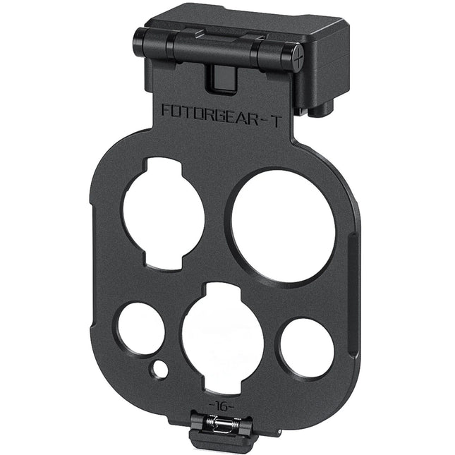 Adaptador de Montura Tilta Khronos T-Series para Lentes iPhone 16 Pro y Pro Max Acero Aluminio